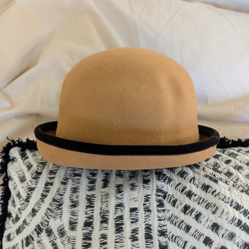 Vintage Tan Filippo Catarzi Bowler Hat